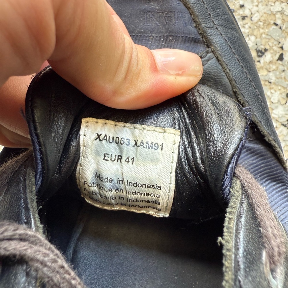 ARMANI Men's Black, Navy Blue and Brown Casual Shoes - Picture 7 of 7